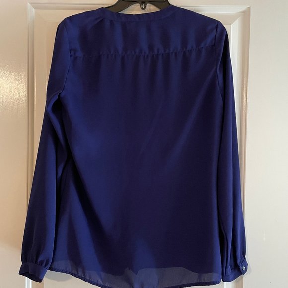 Banana Republic indigo blouse XS - Picture 2 of 3